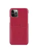 Кожаная накладка G-Case Cardcool Series для Apple iPhone 12 Pro Max (6.7") Красный