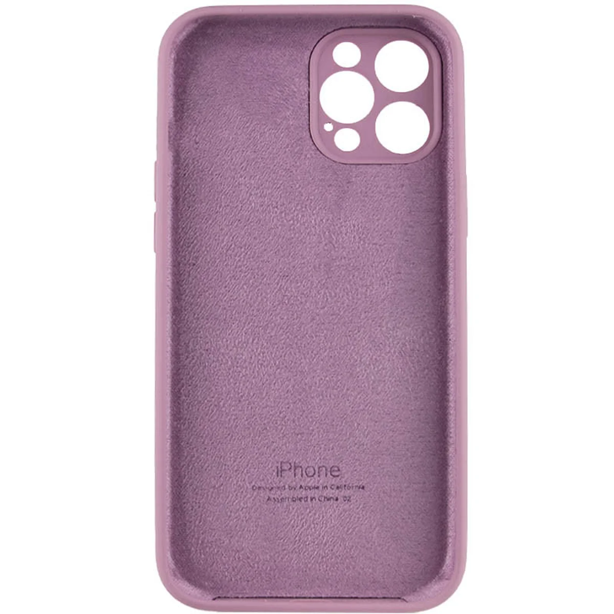 Чехол Silicone Case Full Camera Protective (AA) для Apple iPhone 12 Pro Max (6.7") Лиловый / Lilac Pride