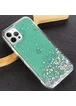 TPU чехол Star Glitter для Apple iPhone 12 Pro Max (6.7") Прозрачный / Мятный