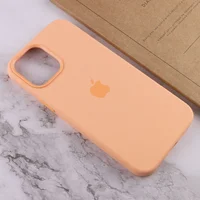 Чехол Silicone case (AAA) full with Magsafe and Animation для Apple iPhone 12 Pro Max (6.7") Оранжевый / Cantaloupe