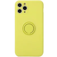 Чехол TPU Candy Ring Full Camera для Apple iPhone 12 Pro Max (6.7") Желтый / Yellow