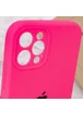 Чехол Silicone Case Full Camera Protective (AA) для Apple iPhone 12 Pro Max (6.7") Розовый / Barbie pink