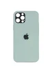 TPU+Glass чехол GLOSSY Logo Full camera для Apple iPhone 12 Pro Max (6.7") Мятный