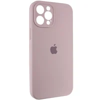 Чехол Silicone Case Full Camera Protective (AA) для Apple iPhone 12 Pro Max (6.7") Серый / Lavender