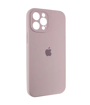 Чехол Silicone Case Full Camera Protective (AA) для Apple iPhone 12 Pro Max (6.7") Серый / Lavender
