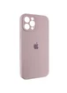 Чехол Silicone Case Full Camera Protective (AA) для Apple iPhone 12 Pro Max (6.7") Серый / Lavender