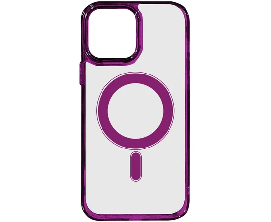 Чохол TPU Iris with MagSafe для Apple iPhone 12 Pro Max (6.7") Бордовий