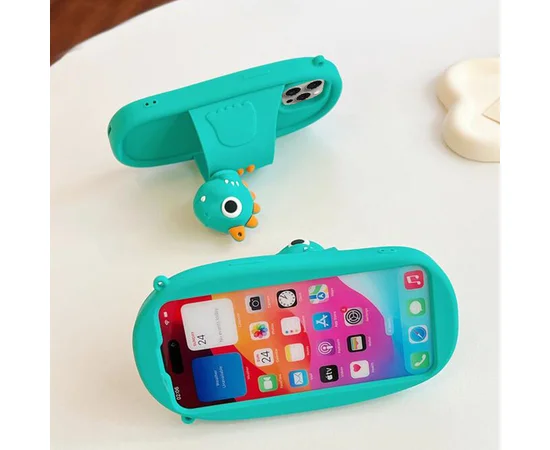 Силиконовый чехол Funny 3D для Apple iPhone 12 Pro Max (6.7") Baby dragon