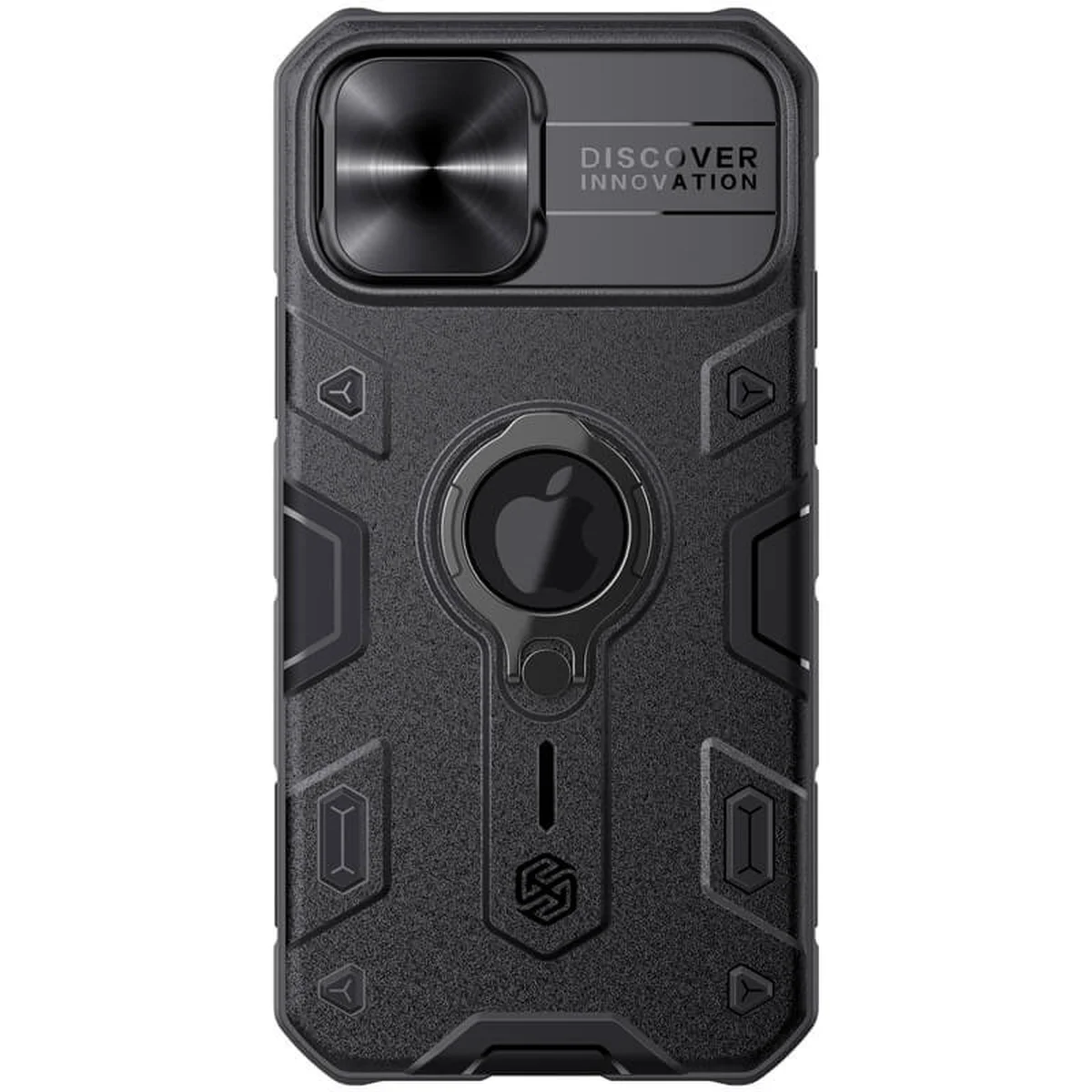 TPU+PC чехол Nillkin CamShield Armor (шторка на камеру) для Apple iPhone 12 Pro Max (6.7") Черный