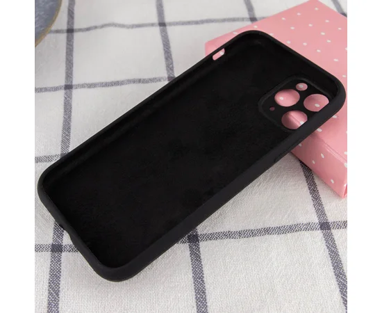 Чехол Silicone Case Full Camera Protective (AA) для Apple iPhone 12 Pro Max (6.7") Черный / Black