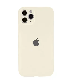 Чохол Silicone Case Full Camera Protective (AA) Apple iPhone 12 Pro Max (6.7") Бежевий / Antique White