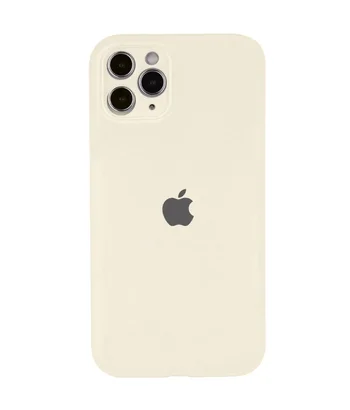 Чохол Silicone Case Full Camera Protective (AA) Apple iPhone 12 Pro Max (6.7") Бежевий / Antique White