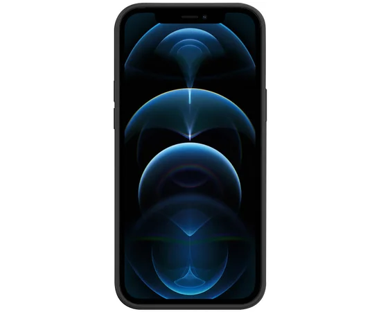 Кожаный чехол Leather Case (AAA) with MagSafe для Apple iPhone 12 Pro Max (6.7") Black