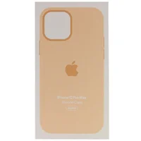 Чехол Silicone case (AAA) full with Magsafe and Animation для Apple iPhone 12 Pro Max (6.7") Оранжевый / Cantaloupe