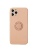 Чехол TPU Candy Ring Full Camera для Apple iPhone 12 Pro Max (6.7") Розовый / Pink Sand