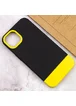 Чехол TPU+PC Bichromatic для Apple iPhone 12 Pro Max (6.7") Black / Yellow
