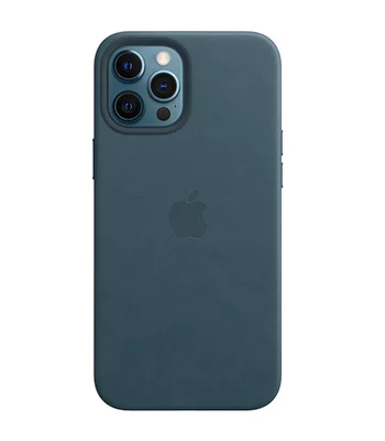 Шкіряний чохол Leather Case (AAA) with MagSafe для Apple iPhone 12 Pro Max (6.7 ") Baltic Blue