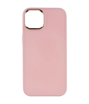 TPU чехол Bonbon Metal Style для Apple iPhone 12 Pro Max (6.7") Розовый / Light pink
