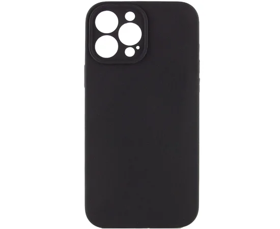 Чехол Silicone Case Lakshmi Square Full Camera для Apple iPhone 12 Pro Max (6.7") Черный / Black