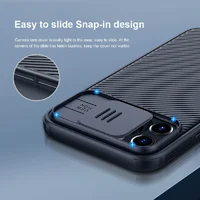 Карбонова накладка Nillkin CamShield Pro Magnetic для Apple iPhone 12 Pro Max (6.7 ") Чорний