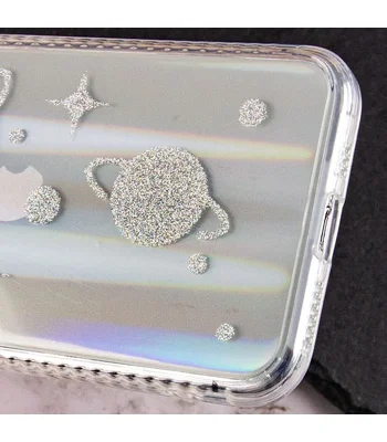 TPU+Glass чехол Aurora Space для Apple iPhone 12 Pro Max (6.7") Планеты
