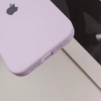 Чехол Silicone Case Full Camera Protective (AA) для Apple iPhone 12 Pro Max (6.7") Сиреневый / Lilac / PVH