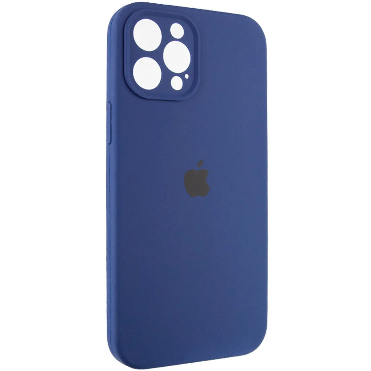 Чохол Silicone Case Full Camera Protective (AA) для Apple iPhone 12 Pro Max (6.7 ") Синій / Deep navy
