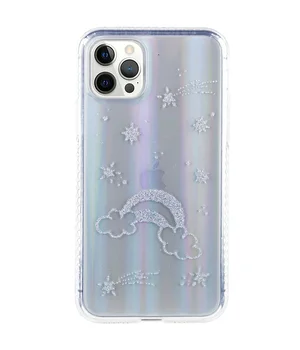 TPU+Glass чехол Aurora Space для Apple iPhone 12 Pro Max (6.7") Радуга