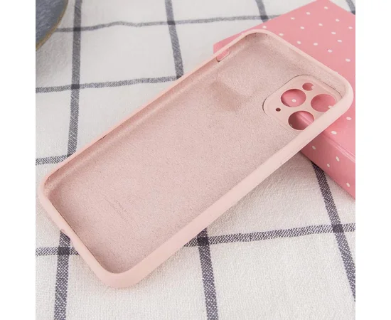 Чохол Silicone Case Full Camera Protective (AA) Apple iPhone 12 Pro Max (6.7") Рожевий / Chalk Pink