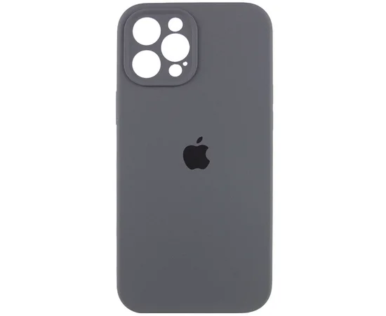 Чехол Silicone Case Full Camera Protective (AA) для Apple iPhone 12 Pro Max (6.7") Серый / Dark Gray / PVH