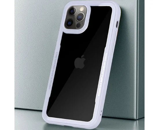 TPU+PC чехол G-Case Shock Crystal для Apple iPhone 12 Pro Max (6.7") Белый