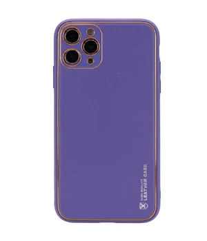 Кожаный чехол Xshield для Apple iPhone 12 Pro Max (6.7") Фиолетовый / Ultra Violet