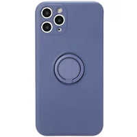 Чохол TPU Candy Ring Full Camera для Apple iPhone 12 Pro Max (6.7 ") Сірий / Lavender