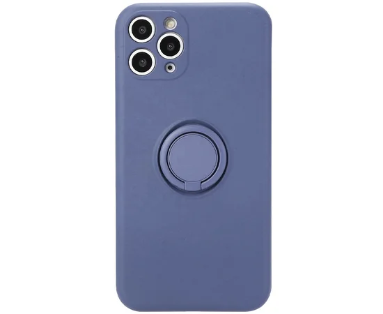 Чехол TPU Candy Ring Full Camera для Apple iPhone 12 Pro Max (6.7") Серый / Lavender