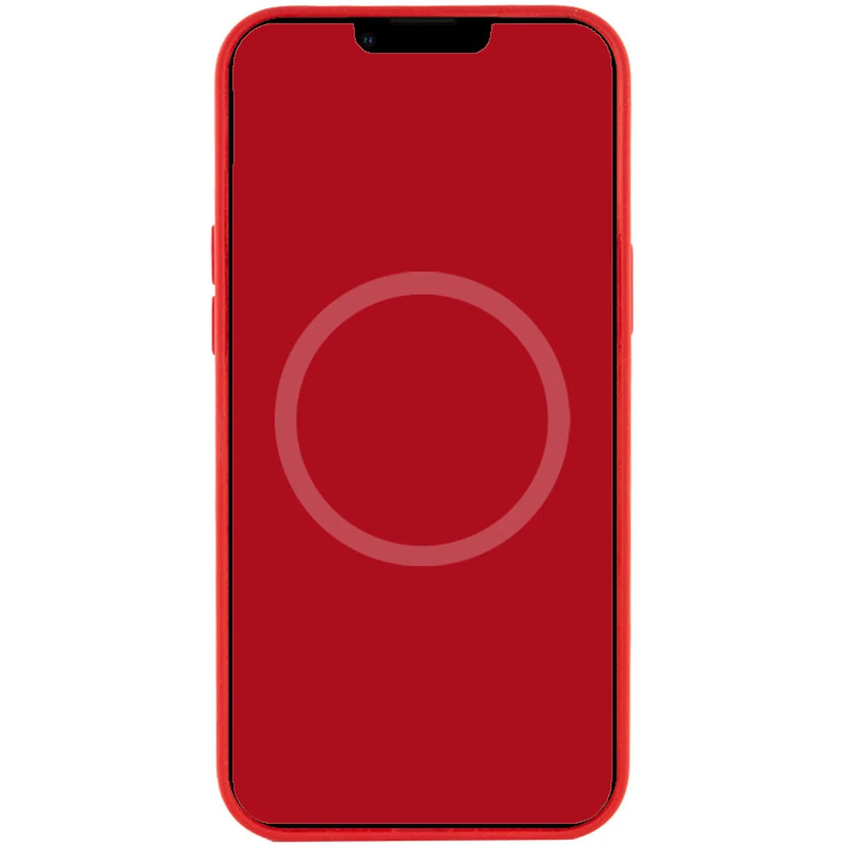 Чехол Silicone case (AAA) full with Magsafe and Animation для Apple iPhone 12 Pro Max (6.7") Красный / Red