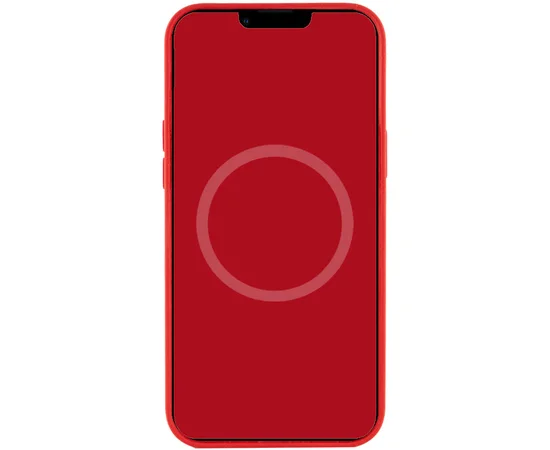 Чехол Silicone case (AAA) full with Magsafe and Animation для Apple iPhone 12 Pro Max (6.7") Красный / Red