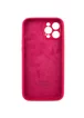 Чохол Silicone Case Full Camera Protective (AA) Apple iPhone 12 Pro Max (6.7") Червоний / Rose Red