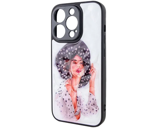 TPU+PC чехол Prisma Ladies для Apple iPhone 12 Pro Max (6.7") Girl in a hat