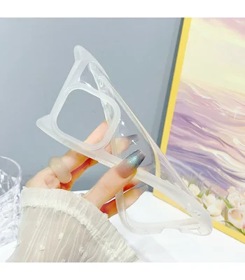 Чехол TPU Cat для Apple iPhone 12 Pro Max (6.7") Transparent