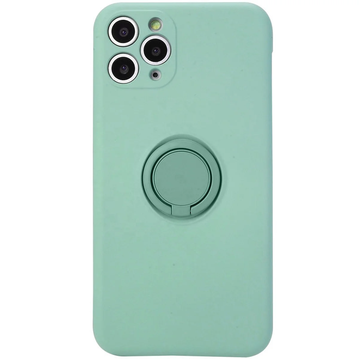 Чехол TPU Candy Ring Full Camera для Apple iPhone 12 Pro Max (6.7") Бирюзовый / Ice Blue