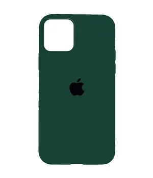Чехол Silicone Case Full Protective (AA) для Apple iPhone 12 Pro Max (6.7") Зеленый / Forest green