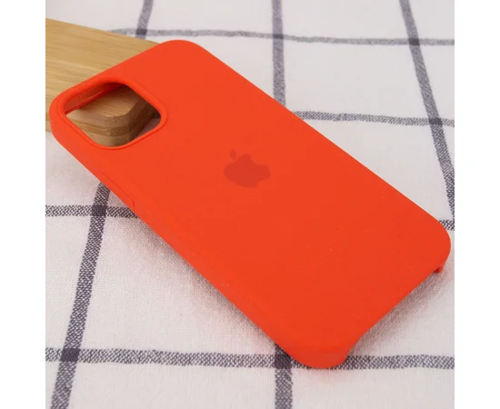 Чехол Silicone Case (AA) для Apple iPhone 12 Pro Max (6.7") Оранжевый / Apricot