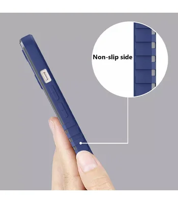 Чехол TPU+PC TRAVEL Carbon для Apple iPhone 12 Pro Max (6.7") Синий