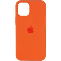 Чохол Silicone Case Full Protective (AA) для Apple iPhone 12 Pro Max (6.7 ") Помаранчевий / Kumquat