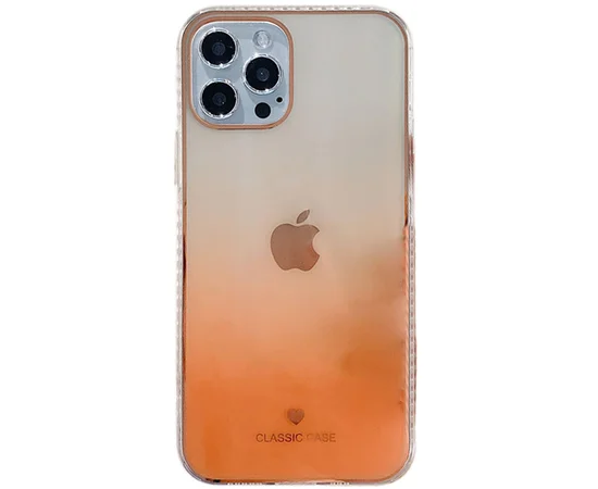 TPU+Glass чехол Aurora Classic для Apple iPhone 12 Pro Max (6.7") Оранжевый