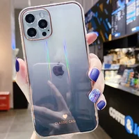 TPU + Glass чохол Aurora Classic для Apple iPhone 12 Pro Max (6.7 ") Чорний