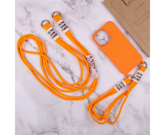 Чехол TPU two straps California для Apple iPhone 12 Pro Max (6.7") Оранжевый