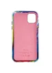 Кожаный чехол Colour Splash для Apple iPhone 12 Pro Max (6.7") Pink / Blue