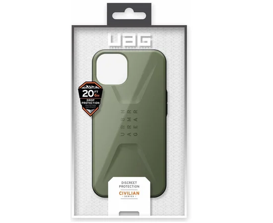 Чехол TPU UAG CIVILIAN series для Apple iPhone 12 Pro Max (6.7") Зеленый