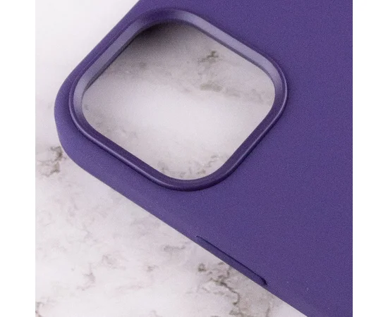 Чохол Silicone case (AAA) full with Magsafe and Animation для Apple iPhone 12 Pro Max (6.7") Фіолетовий / Amethyst